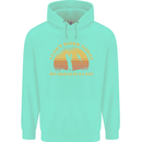 Funny Fishing Arm is In a Cast Fisherman Childrens Kids Hoodie Peppermint