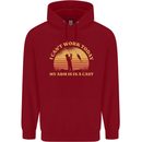 Funny Fishing Arm is In a Cast Fisherman Childrens Kids Hoodie Red