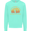 Funny Fishing Arm is In a Cast Fisherman Kids Sweatshirt Jumper Peppermint