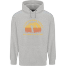 Funny Fishing Arm is In a Cast Fisherman Mens 80% Cotton Hoodie Sports Grey