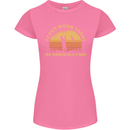 Funny Fishing Arm is In a Cast Fisherman Womens Petite Cut T-Shirt Azalea