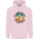 Funny Fishing Bet Your Bass Im Going Fisherman Mens 80% Cotton Hoodie Light Pink