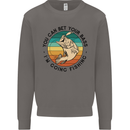 Funny Fishing Bet Your Bass Im Going Fisherman Mens Sweatshirt Jumper Charcoal
