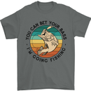 Funny Fishing Bet Your Bass Im Going Fisherman Mens T-Shirt 100% Cotton Charcoal