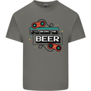 Funny Gaming Ill Bring the Beer Alcohol Mens Cotton T-Shirt Tee Top Charcoal