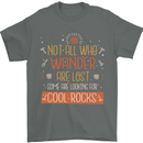 Funny Geology Geologist Science Cool Rocks Mens T-Shirt 100% Cotton Charcoal