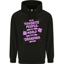Funny Grandma Favourite People Grandparents Mens 80% Cotton Hoodie Black