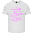 Funny Grandma Favourite People Grandparents Mens Cotton T-Shirt Tee Top White