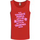 Funny Grandma Favourite People Grandparents Mens Vest Tank Top Red