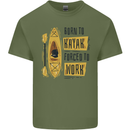 Funny Kayaking Kayak Mens Cotton T-Shirt Tee Top Military Green