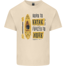 Funny Kayaking Kayak Mens Cotton T-Shirt Tee Top Natural