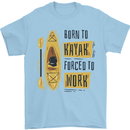 Funny Kayaking Kayak Mens T-Shirt 100% Cotton Light Blue