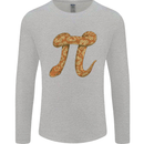 Funny Maths Snake Pi Symbol Mens Long Sleeve T-Shirt Sports Grey