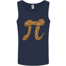 Funny Maths Snake Pi Symbol Mens Vest Tank Top Navy Blue