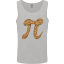 Funny Maths Snake Pi Symbol Mens Vest Tank Top Sports Grey