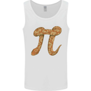 Funny Maths Snake Pi Symbol Mens Vest Tank Top White