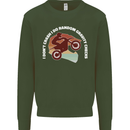 Funny Motocross Scrambling Dirt Bike Motorbike Mens Sweatshirt Jumper Forest Green