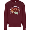 Funny Motocross Scrambling Dirt Bike Motorbike Mens Sweatshirt Jumper Maroon