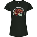 Funny Motocross Scrambling Dirt Bike Motorbike Womens Petite Cut T-Shirt Black