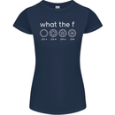 Funny Photographer F Stop Camera Photography Womens Petite Cut T-Shirt Navy Blue