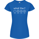 Funny Photographer F Stop Camera Photography Womens Petite Cut T-Shirt Royal Blue