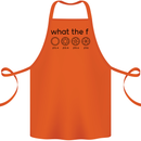 Funny Photography F Stop Camera Lense Cotton Apron 100% Organic Orange