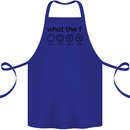 Funny Photography F Stop Camera Lense Cotton Apron 100% Organic Royal Blue