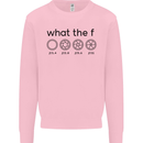 Funny Photography F Stop Camera Lense Kids Sweatshirt Jumper Light Pink