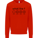 Funny Photography F Stop Camera Lense Mens Sweatshirt Jumper Bright Red