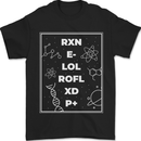 Funny Science RXN E- LOL ROFL XD P+ Geek Mens T-Shirt 100% Cotton Black