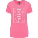 Funny Science RXN E- LOL ROFL XD P+ Geek Womens Wider Cut T-Shirt Azalea