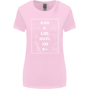 Funny Science RXN E- LOL ROFL XD P+ Geek Womens Wider Cut T-Shirt Light Pink
