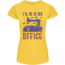 Funny Sewing Machine Seamstress Tailor Womens Petite Cut T-Shirt Yellow