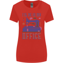 Funny Sewing Machine Seamstress Tailor Womens Wider Cut T-Shirt Red