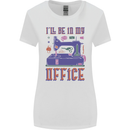 Funny Sewing Machine Seamstress Tailor Womens Wider Cut T-Shirt White
