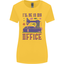 Funny Sewing Machine Seamstress Tailor Womens Wider Cut T-Shirt Yellow