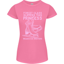 Funny Skater This Princess Wears Ice Skates Womens Petite Cut T-Shirt Azalea