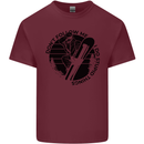 Funny Snowboarder Don't Follow Me Mens Cotton T-Shirt Tee Top Maroon