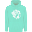 Funny Snowboarding Dont Follow Me Childrens Kids Hoodie Peppermint