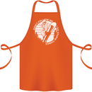 Funny Snowboarding Dont Follow Me Cotton Apron 100% Organic Orange