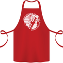 Funny Snowboarding Dont Follow Me Cotton Apron 100% Organic Red