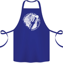 Funny Snowboarding Dont Follow Me Cotton Apron 100% Organic Royal Blue