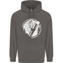 Funny Snowboarding Dont Follow Me Mens 80% Cotton Hoodie Charcoal