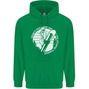 Funny Snowboarding Dont Follow Me Mens 80% Cotton Hoodie Irish Green