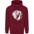 Funny Snowboarding Dont Follow Me Mens 80% Cotton Hoodie Maroon