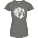 Funny Snowboarding Dont Follow Me Womens Petite Cut T-Shirt Charcoal