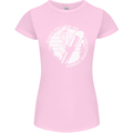 Funny Snowboarding Dont Follow Me Womens Petite Cut T-Shirt Light Pink