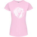 Funny Snowboarding Dont Follow Me Womens Petite Cut T-Shirt Light Pink