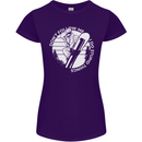 Funny Snowboarding Dont Follow Me Womens Petite Cut T-Shirt Purple