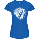 Funny Snowboarding Dont Follow Me Womens Petite Cut T-Shirt Royal Blue